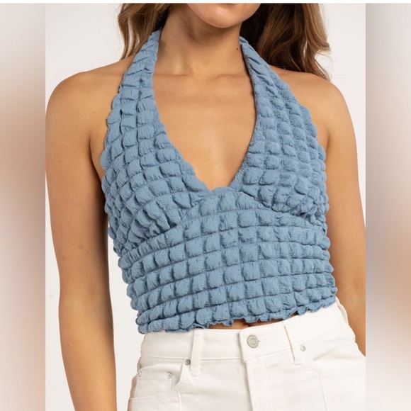 NWOT West of Melrose Popcorn Women’s Halter Top - Picture 4 of 7